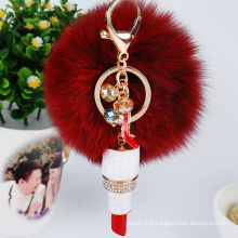 New Gifts fox Fur Accessories Decorations fur pom poms Key Chains